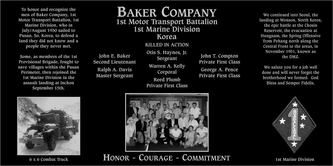 Baker Company 1st Motor Transport Battalion 1st Marine Division