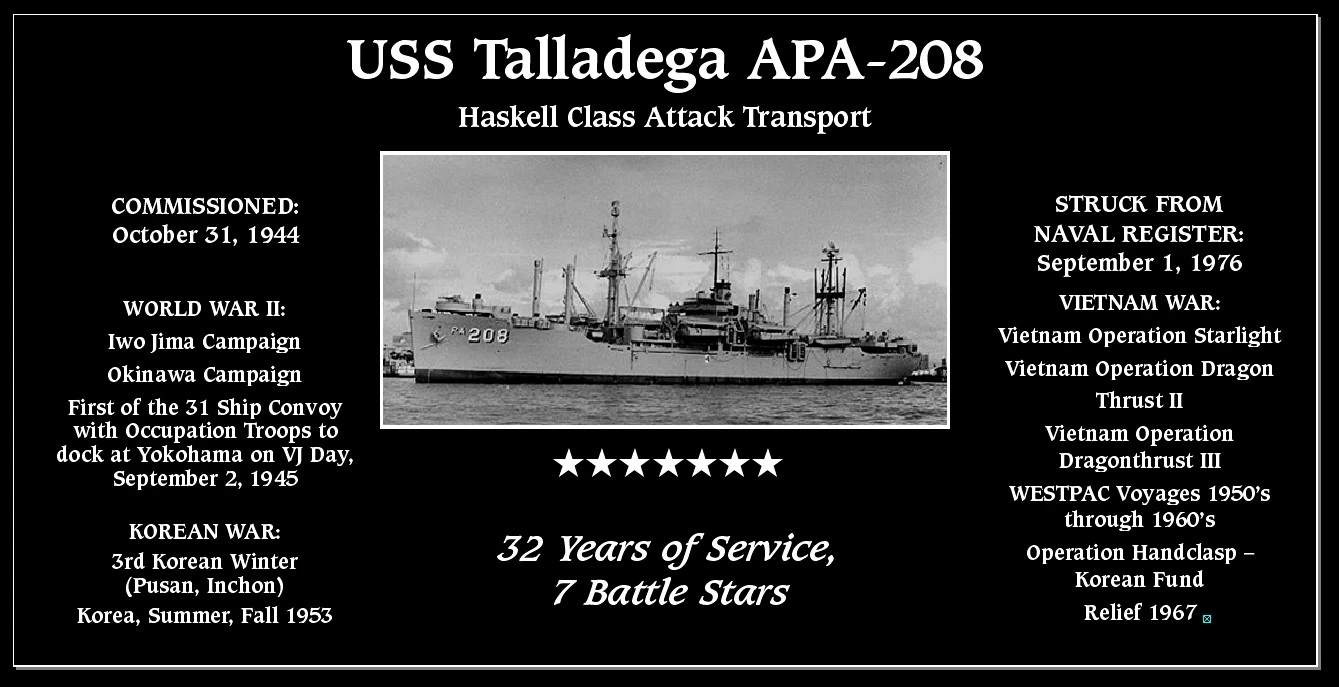 USS Talladega APA 208