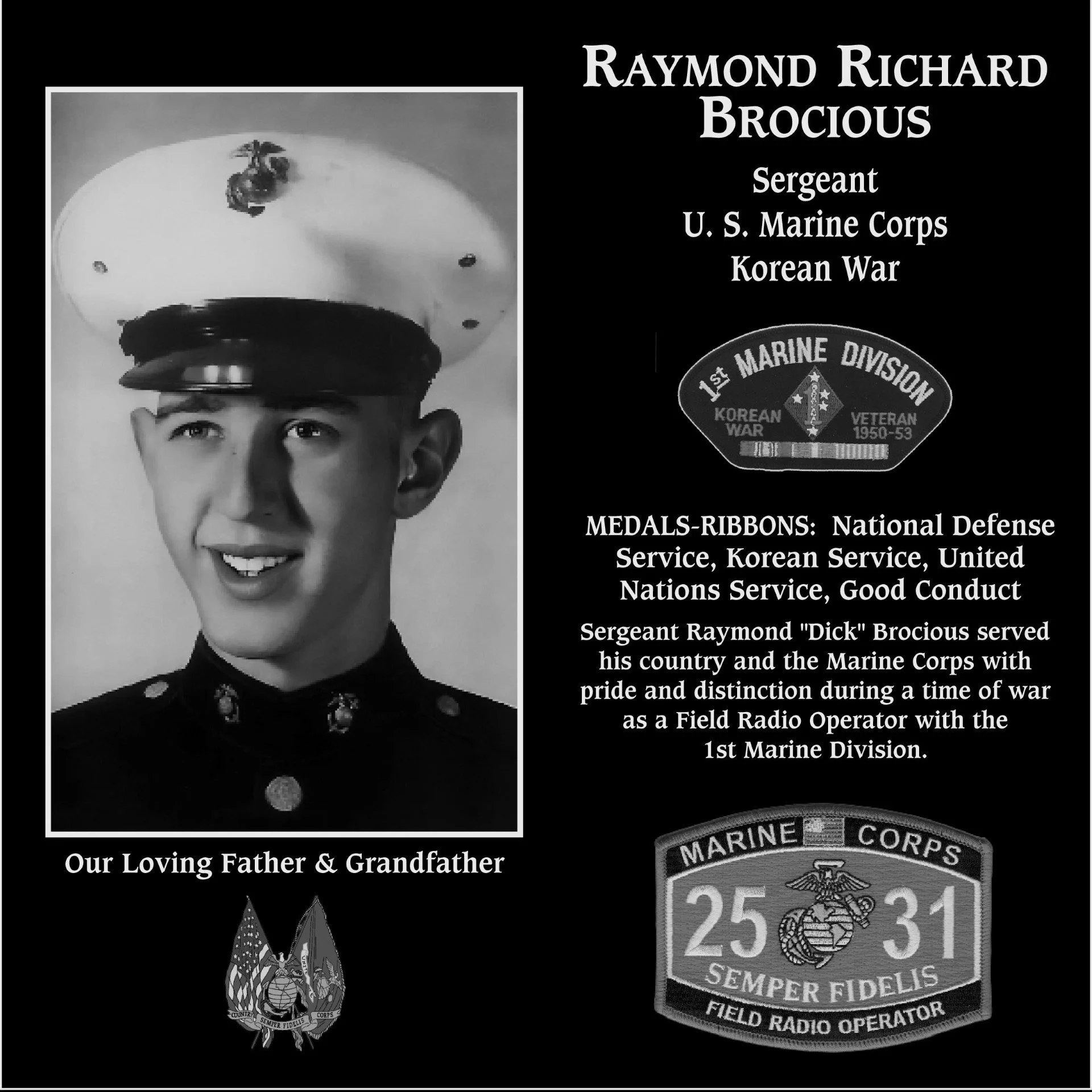 Raymond “Dick” Richard Brocious