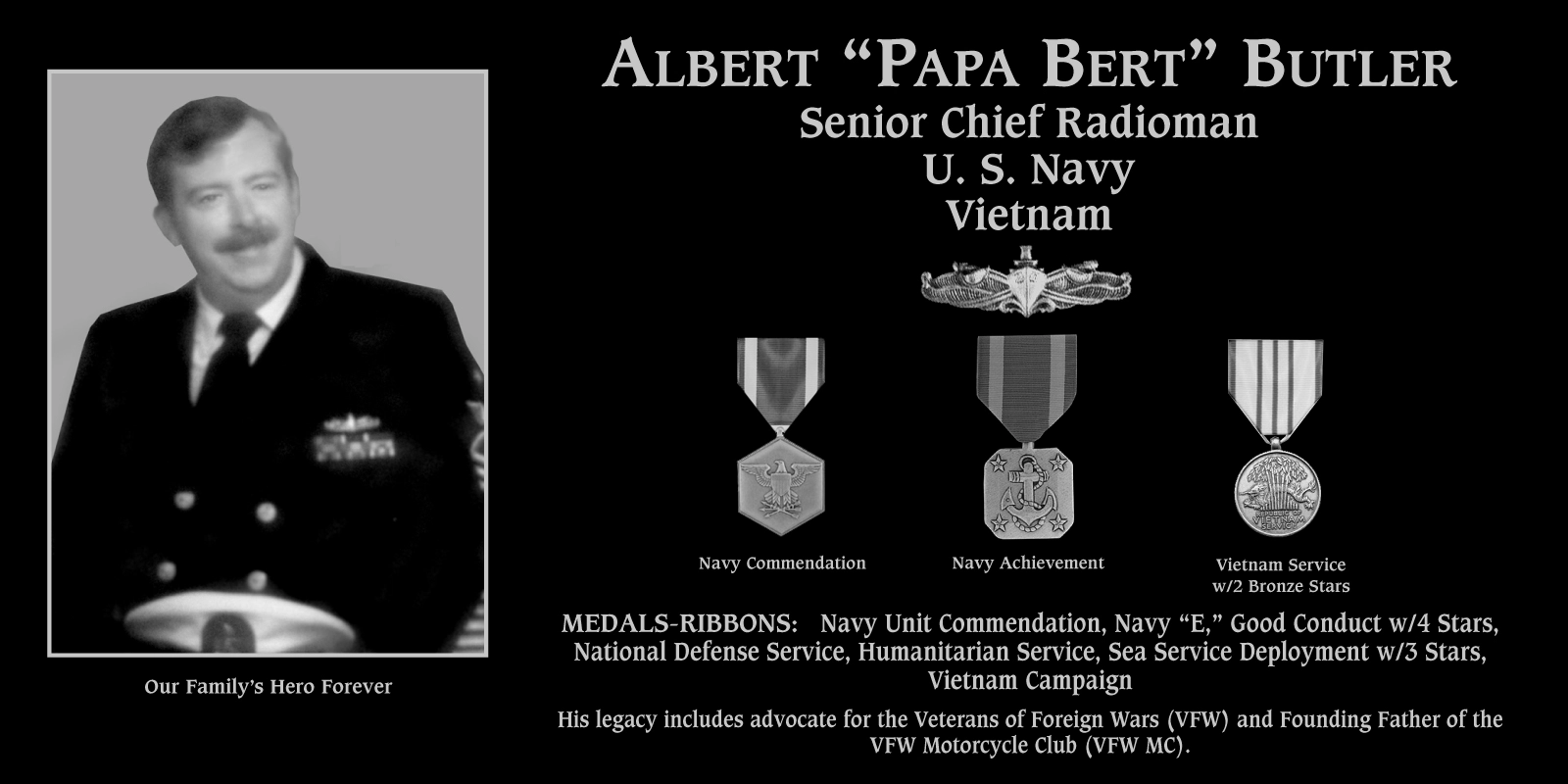 Senior Chief Petty Officer Albert 