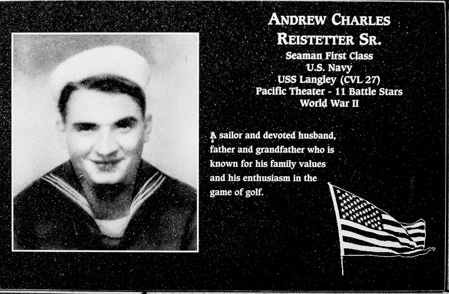 Andrew Charles Reistetter, Sr.