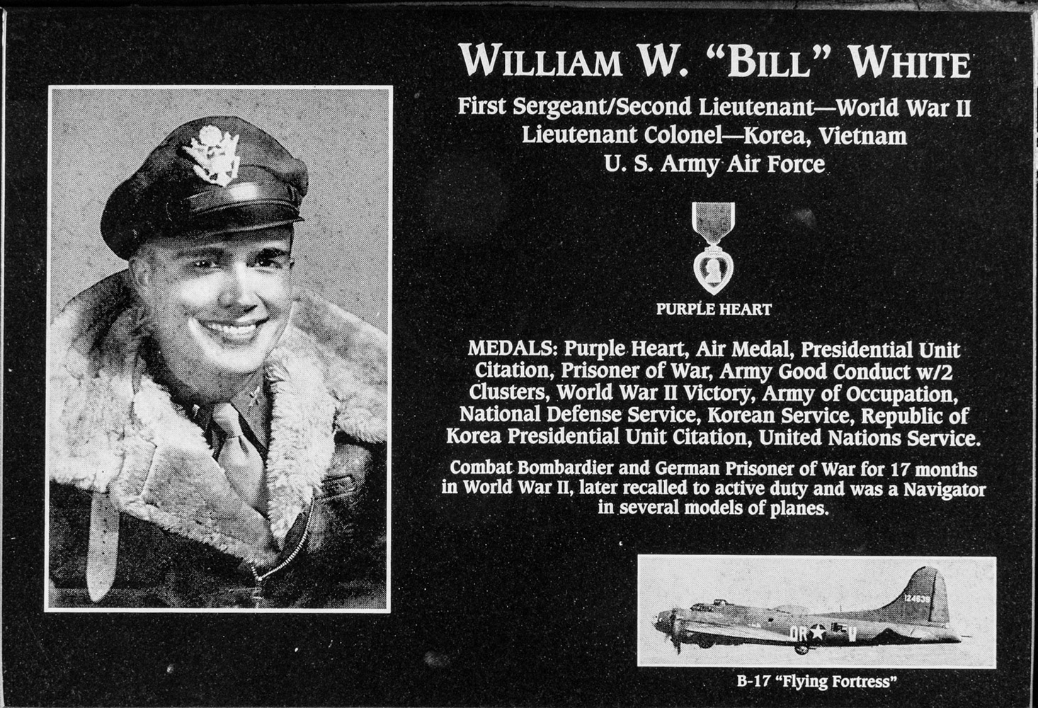 William &ldquo;"Bill"&rdquo; W. White