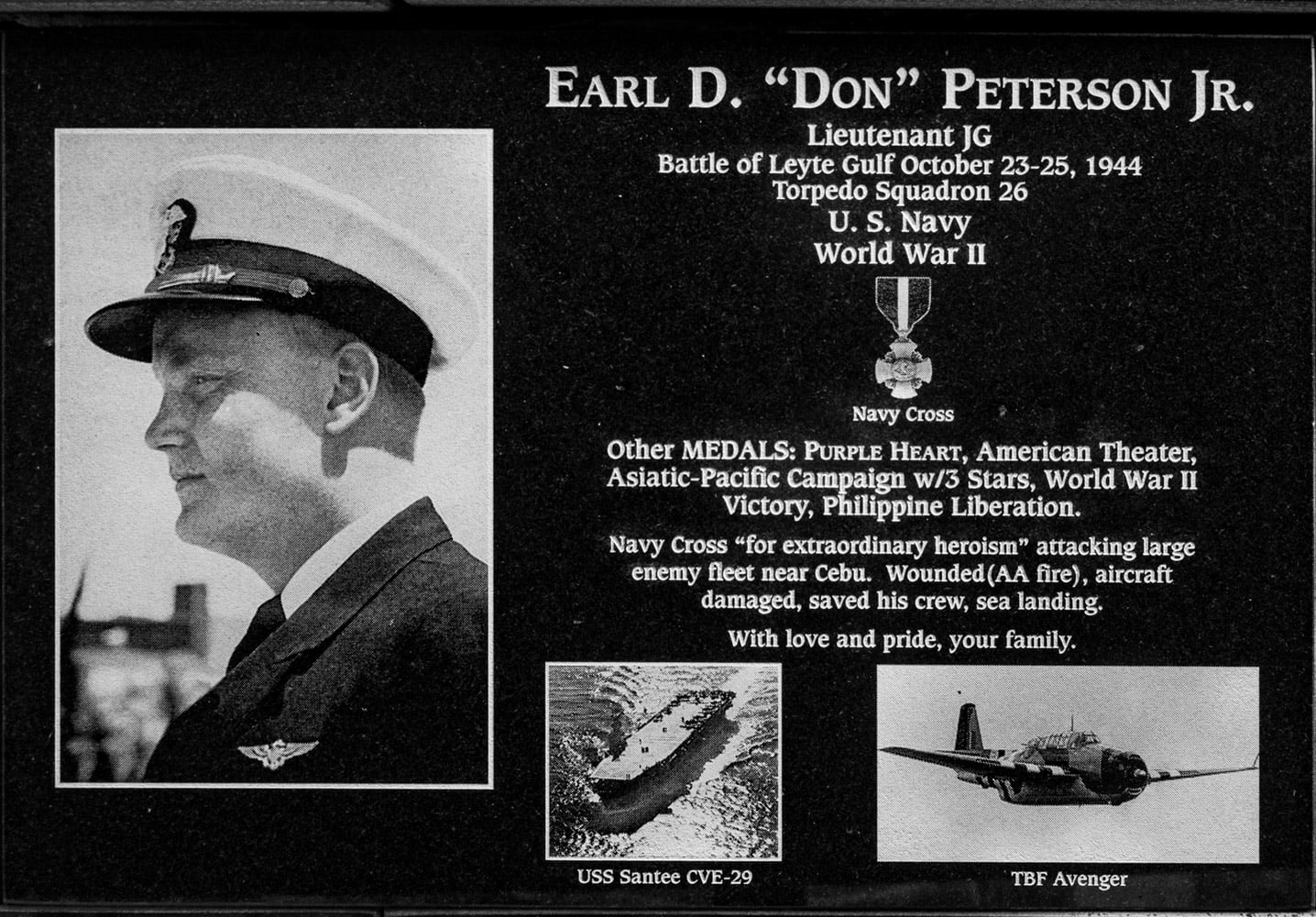 Earl &ldquo;Don&rdquo; D. Peterson, jr