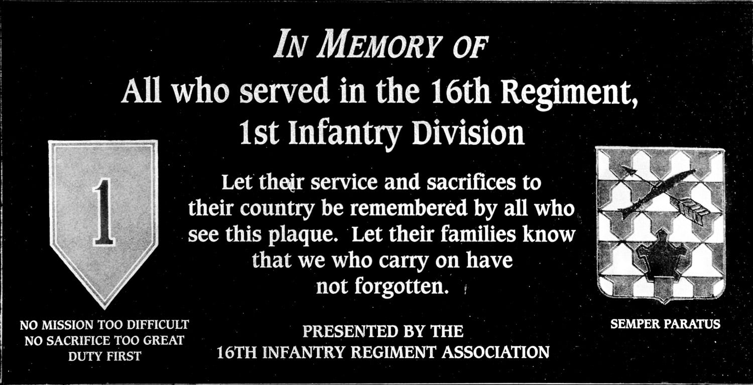 16th Regiment, 1st Infantry Division