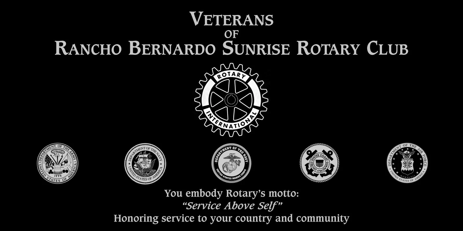 Veterans of Rancho Bernardo Sunrise Rotary Club