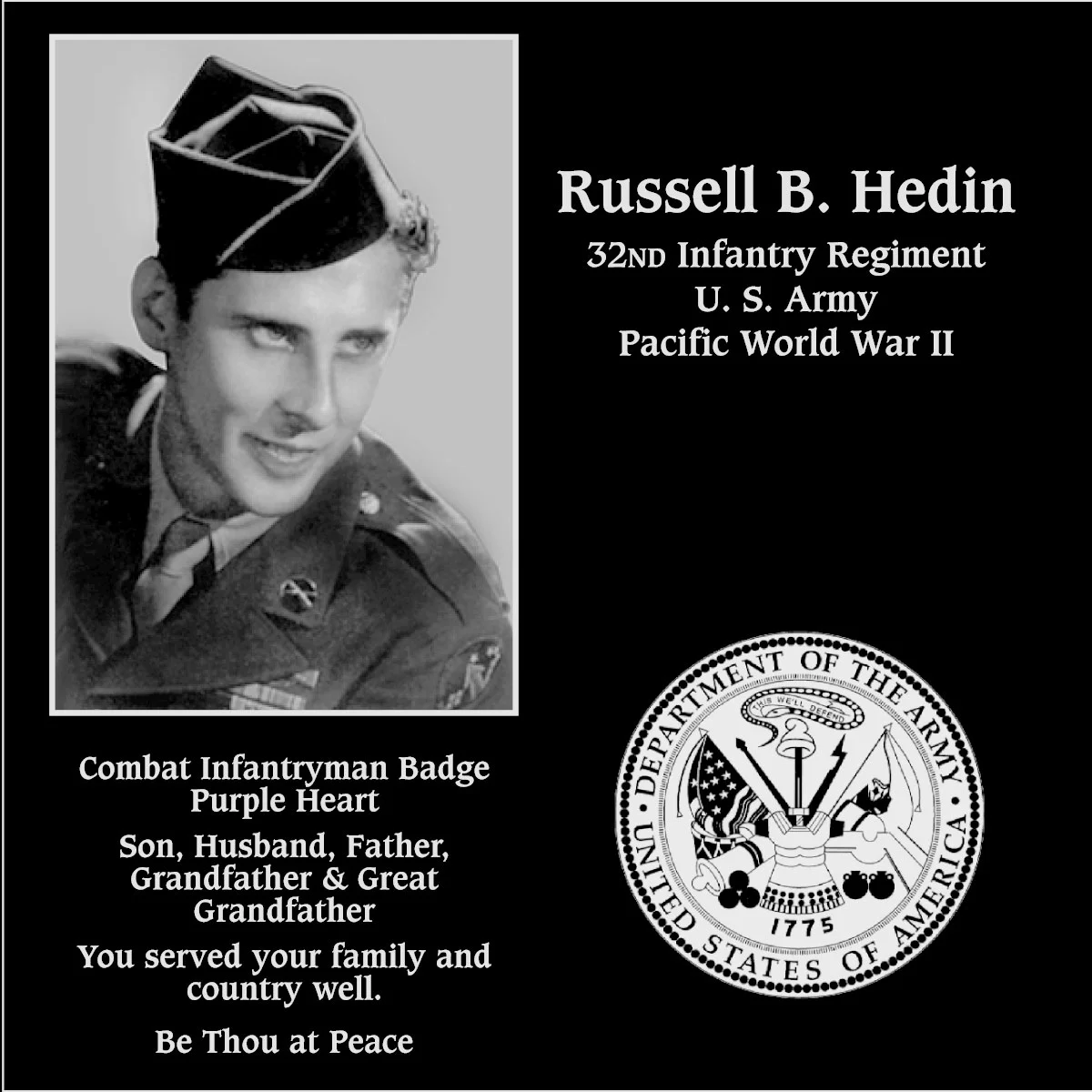 Russell B Hedin