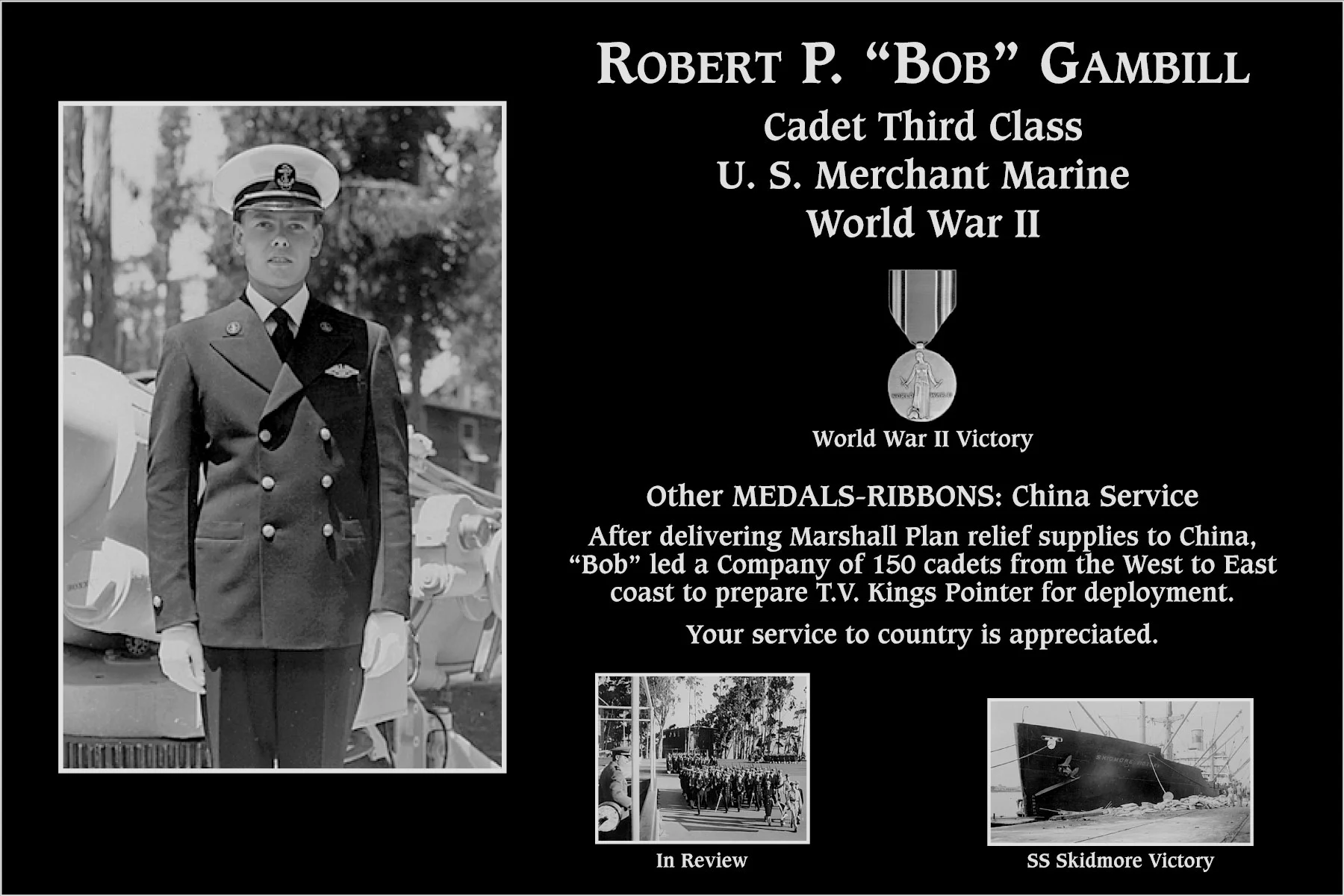 Robert “Bob” P Gambill