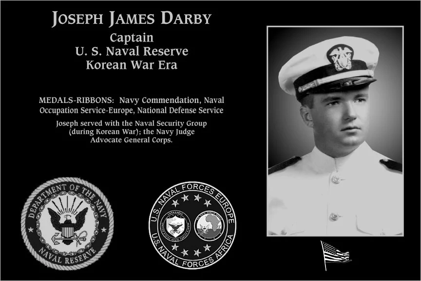 Captain Joseph James Darby | Mt. Soledad Virtual Plaque